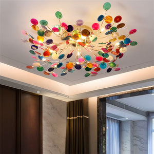 Designer Carnelian LED Ceiling Chandelier-Ceiling Chandelier