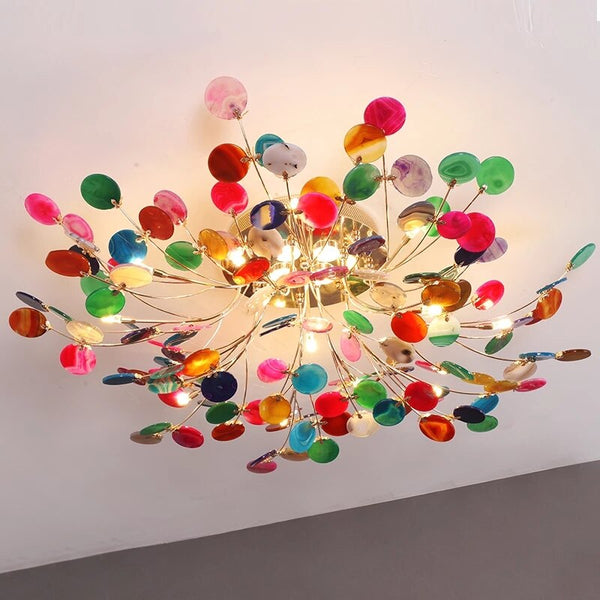 Designer Carnelian LED Ceiling Chandelier-Ceiling Chandelier