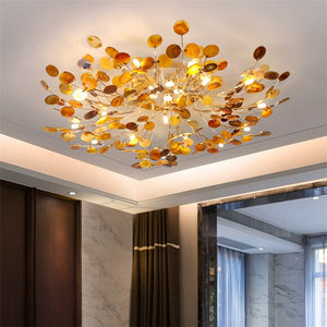 Designer Carnelian LED Ceiling Chandelier-Ceiling Chandelier
