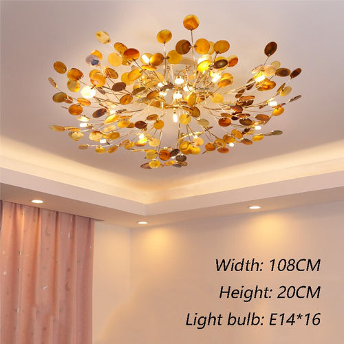 Designer Carnelian LED Ceiling Chandelier-Ceiling Chandelier