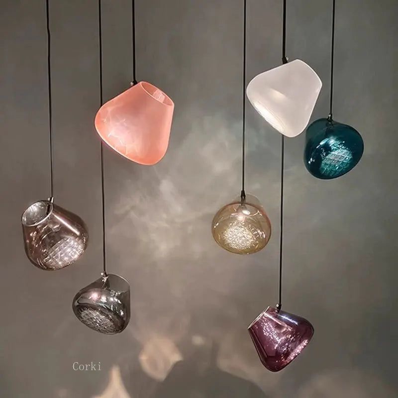 Designer Colour Glass Pendant - Infuse Vibrancy into Your Space-Pendant Lights