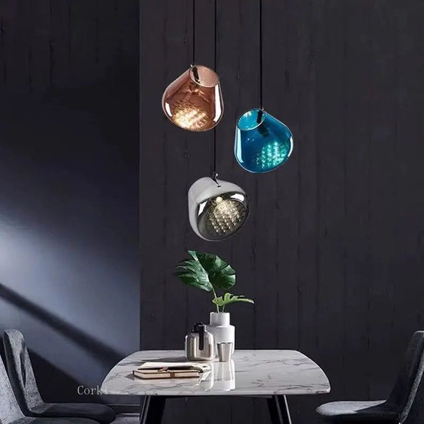 Designer Colour Glass Pendant - Infuse Vibrancy into Your Space-Pendant Lights
