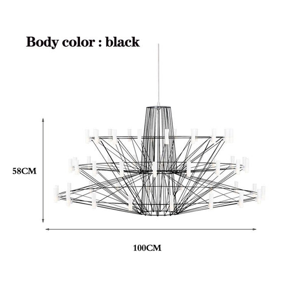 Designer Coppelia LED Chandelier - Exquisite Illumination-Ceiling Chandelier