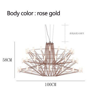 Designer Coppelia LED Chandelier - Exquisite Illumination-Ceiling Chandelier