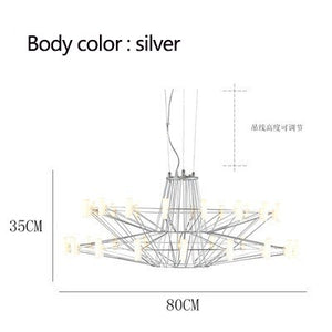 Designer Coppelia LED Chandelier - Exquisite Illumination-Ceiling Chandelier