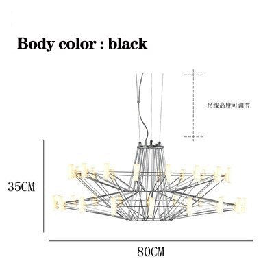 Designer Coppelia LED Chandelier - Exquisite Illumination-Ceiling Chandelier