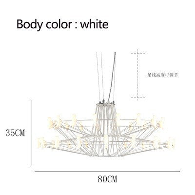 Designer Coppelia LED Chandelier - Exquisite Illumination-Ceiling Chandelier