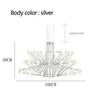 Designer Coppelia LED Chandelier - Exquisite Illumination-Ceiling Chandelier