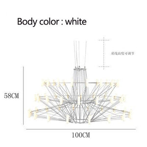 Designer Coppelia LED Chandelier - Exquisite Illumination-Ceiling Chandelier