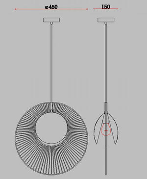 Designer Forestier LED Pendant Light-Pendant Lights