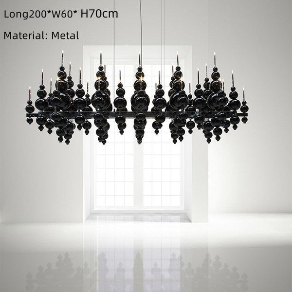 Designer Glass Balls Chandelier: Elegant Lighting Fixture-Ceiling Chandelier