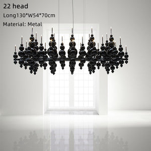 Designer Glass Balls Chandelier: Elegant Lighting Fixture-Ceiling Chandelier