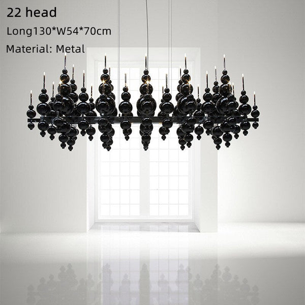 Designer Glass Balls Chandelier: Elegant Lighting Fixture-Ceiling Chandelier