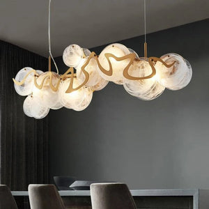 Designer Glass Chandelier: Elevate Your Space-Kitchen Island