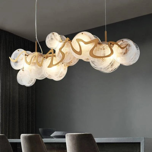 Designer Glass Chandelier: Elevate Your Space-Kitchen Island