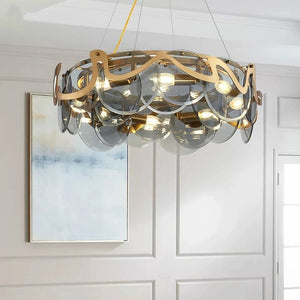 Designer Glass Chandelier: Elevate Your Space-Kitchen Island