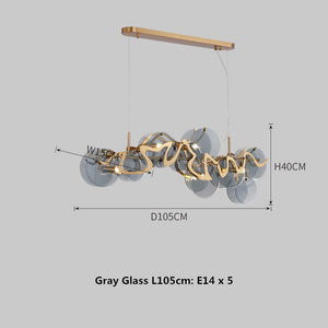 Designer Glass Chandelier: Elevate Your Space-Kitchen Island