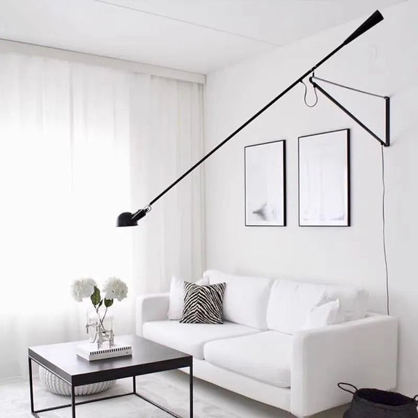 Designer Long Arm Adjustable Long Pole Wall Light-Wall Lights