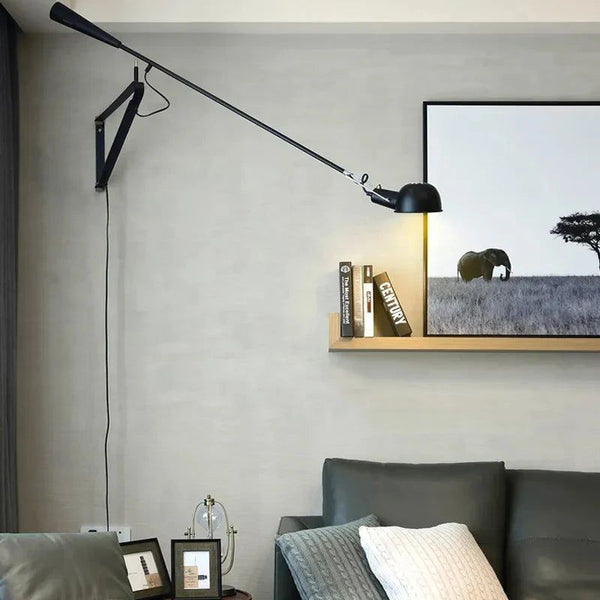 Designer Long Arm Adjustable Long Pole Wall Light-Wall Lights