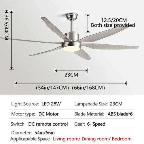Designer Six Leaves Strong Wind Ceiling Fan-Ceiling Fans