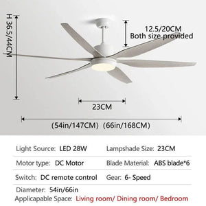Designer Six Leaves Strong Wind Ceiling Fan-Ceiling Fans