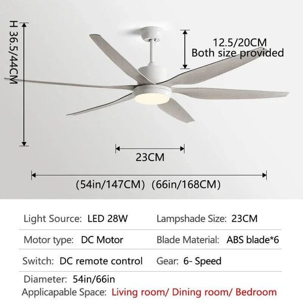 Designer Six Leaves Strong Wind Ceiling Fan-Ceiling Fans