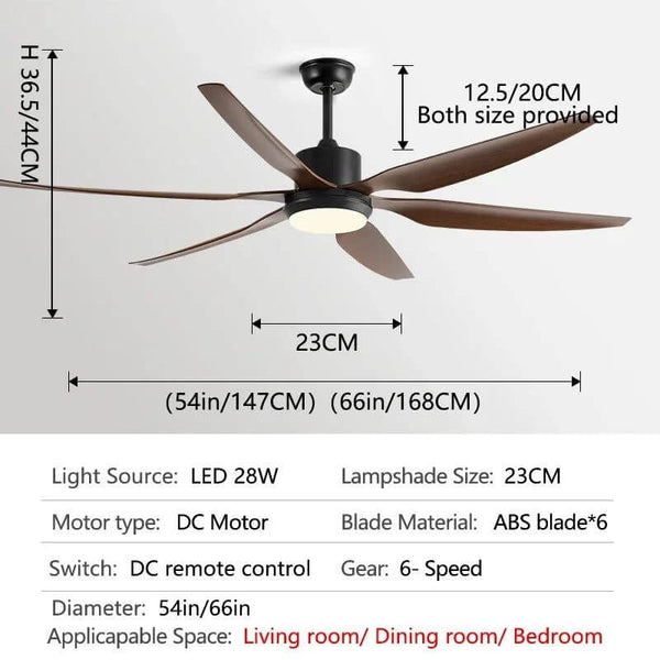 Designer Six Leaves Strong Wind Ceiling Fan-Ceiling Fans