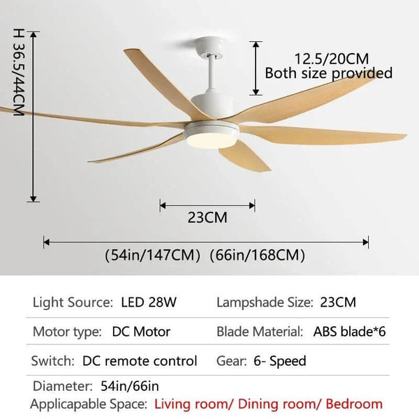 Designer Six Leaves Strong Wind Ceiling Fan-Ceiling Fans