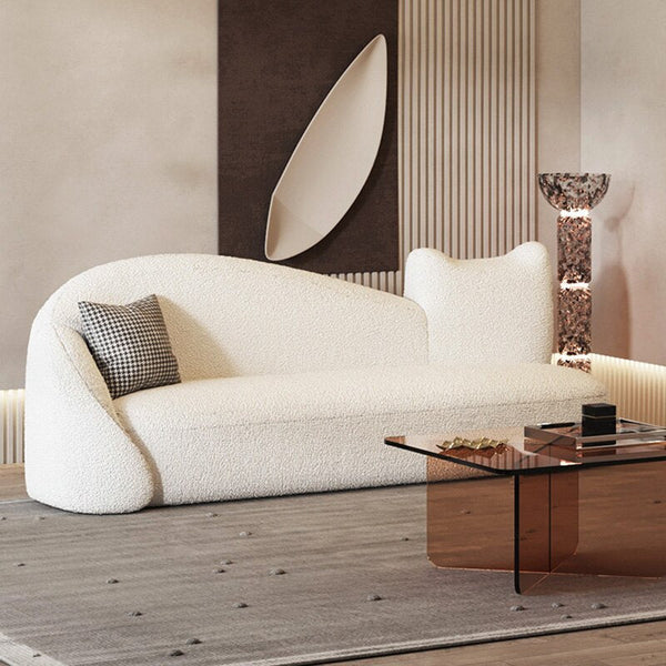 Designer Soggiorno White Sofa Set: Exclusive Design-Sofa Set
