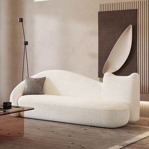 Designer Soggiorno White Sofa Set: Exclusive Design-Sofa Set