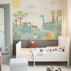 Dino Wallpaper: Bring Prehistoric Appeal to Your Space-Kids Room Wallpaper