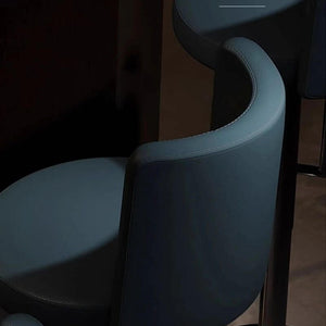 Disk Base Leather Adjustable Bar Stool-Bar Stools