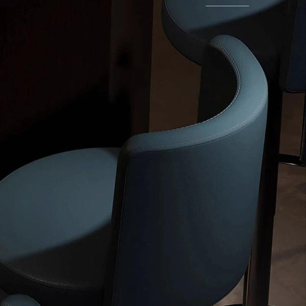 Disk Base Leather Adjustable Bar Stool-Bar Stools