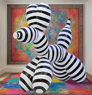 Dog Electroplated Sculpture Statue-Statue & Ornaments