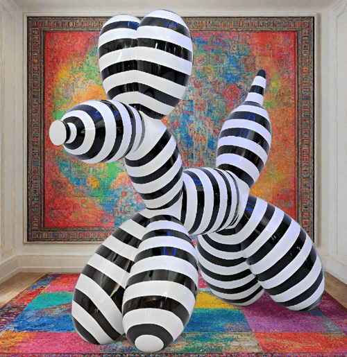 Dog Electroplated Sculpture Statue-Statue & Ornaments