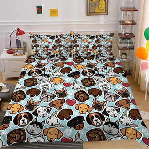 Dogs Bedding Set: Kids Nursery bedding set-Bedding Set Kids