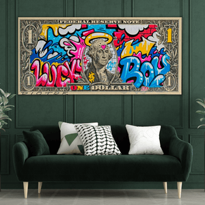 Dollar Art: Unique Money Bill Cash Canvas Wall Art-Wall Posters