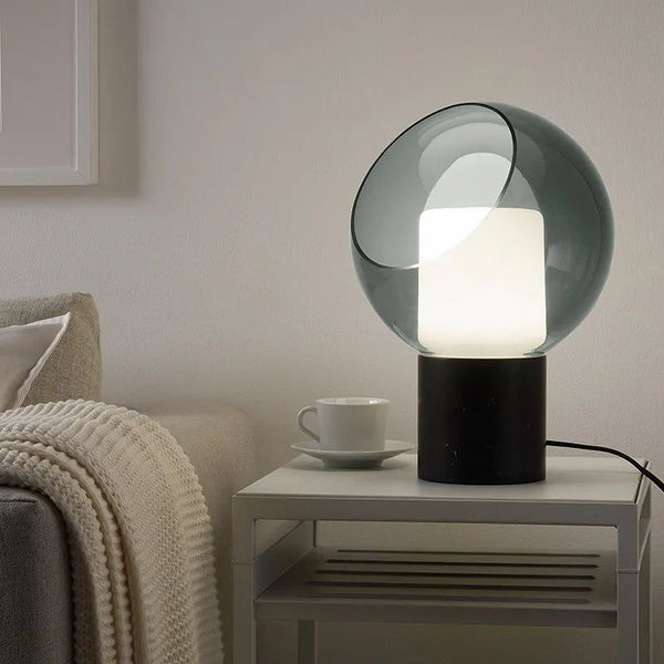 Dome Evedal Glass Table Lamp-Table Lamp