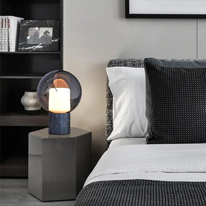 Dome Evedal Glass Table Lamp-Table Lamp