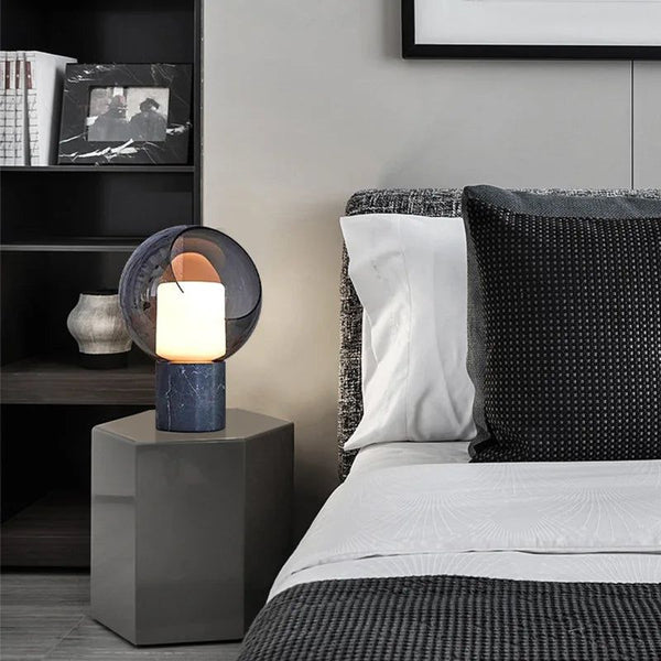Dome Evedal Glass Table Lamp-Table Lamp