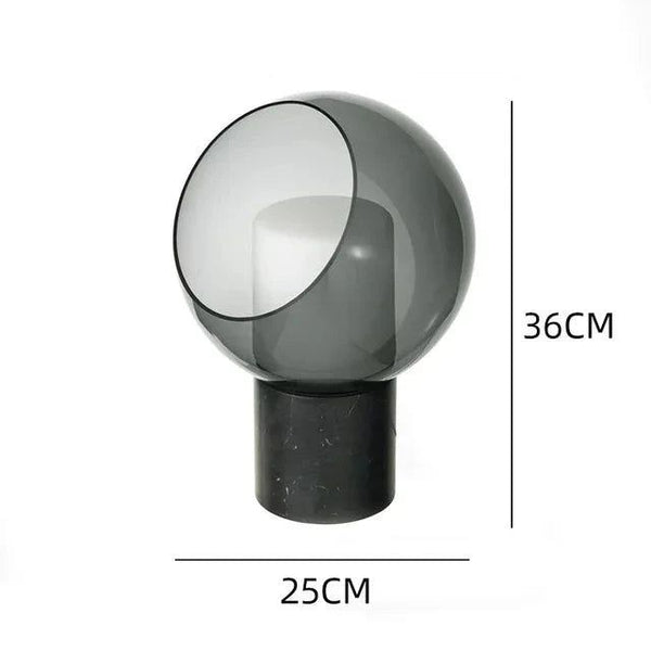 Dome Evedal Glass Table Lamp-Table Lamp