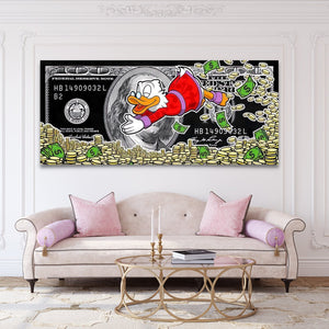 Donald Duck Money Wall Art: Stylish & Unique Home Decor-Wall Posters