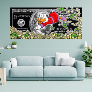 Donald Duck Money Wall Art: Stylish & Unique Home Decor-Wall Posters