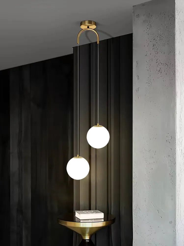 Double Ball Hanging Pendant Lighting-