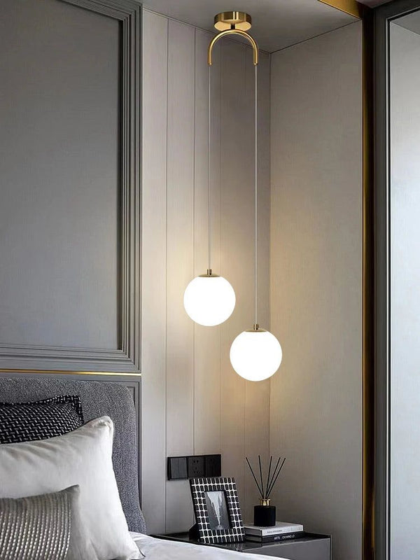 Double Ball Hanging Pendant Lighting-