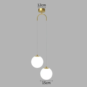 Double Ball Hanging Pendant Lighting-