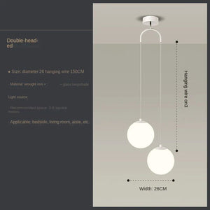 Double Ball Hanging Pendant Lighting-
