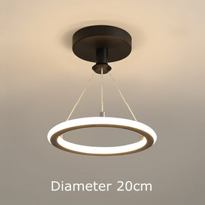 Dual Ring LED Chandelier: Exquisite Lighting Fixture-Ceiling Chandelier