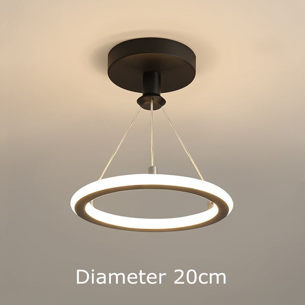 Dual Ring LED Chandelier: Exquisite Lighting Fixture-Ceiling Chandelier