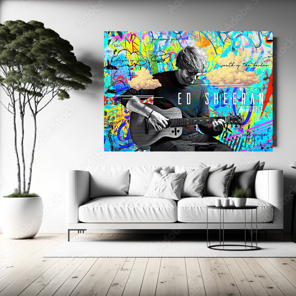 Ed Sheeran Singer Canvas Wall Art-Wall Posters
